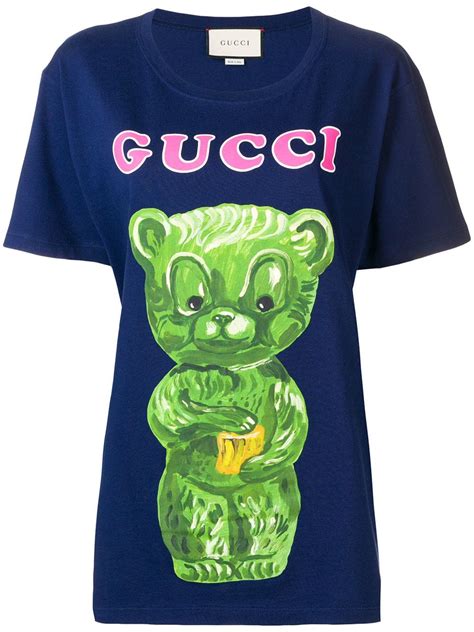 gucci t shirt with teddy bear|gucci tennis sweater.